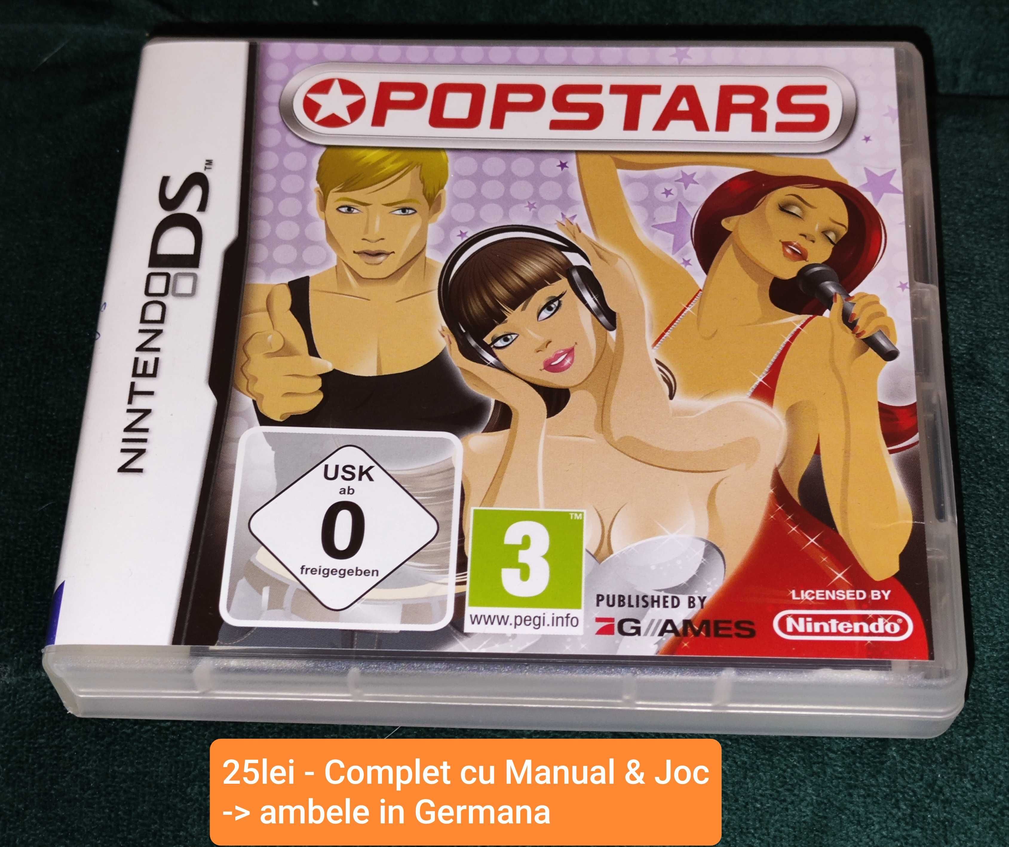 LOT Jocuri Nintendo Pokemon DS Iron Man 2 Peppa Pig Popstars Pet Shop