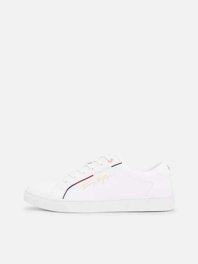 Кожаные Женские кроссовки от бренда Tommy Hilfiger