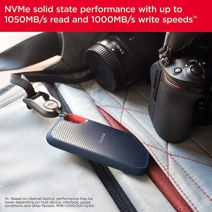 SSD extern Sandisk Extreme Portable V2,2TB,NVMe,USB 3.2 Gen 2, sigilat