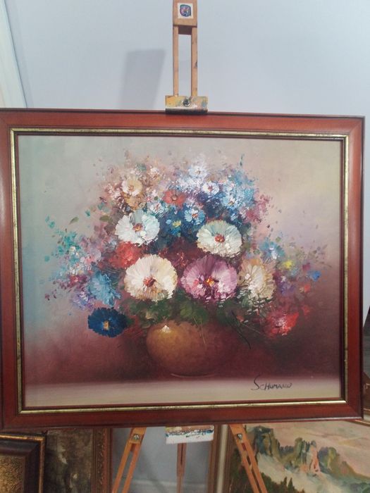 Картина Пищен Букет от Вечна Красота – Оригинално Масло от