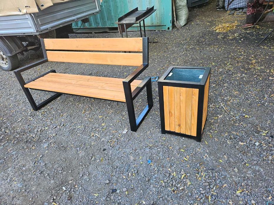 скамейка и урна в наличии и на заказ