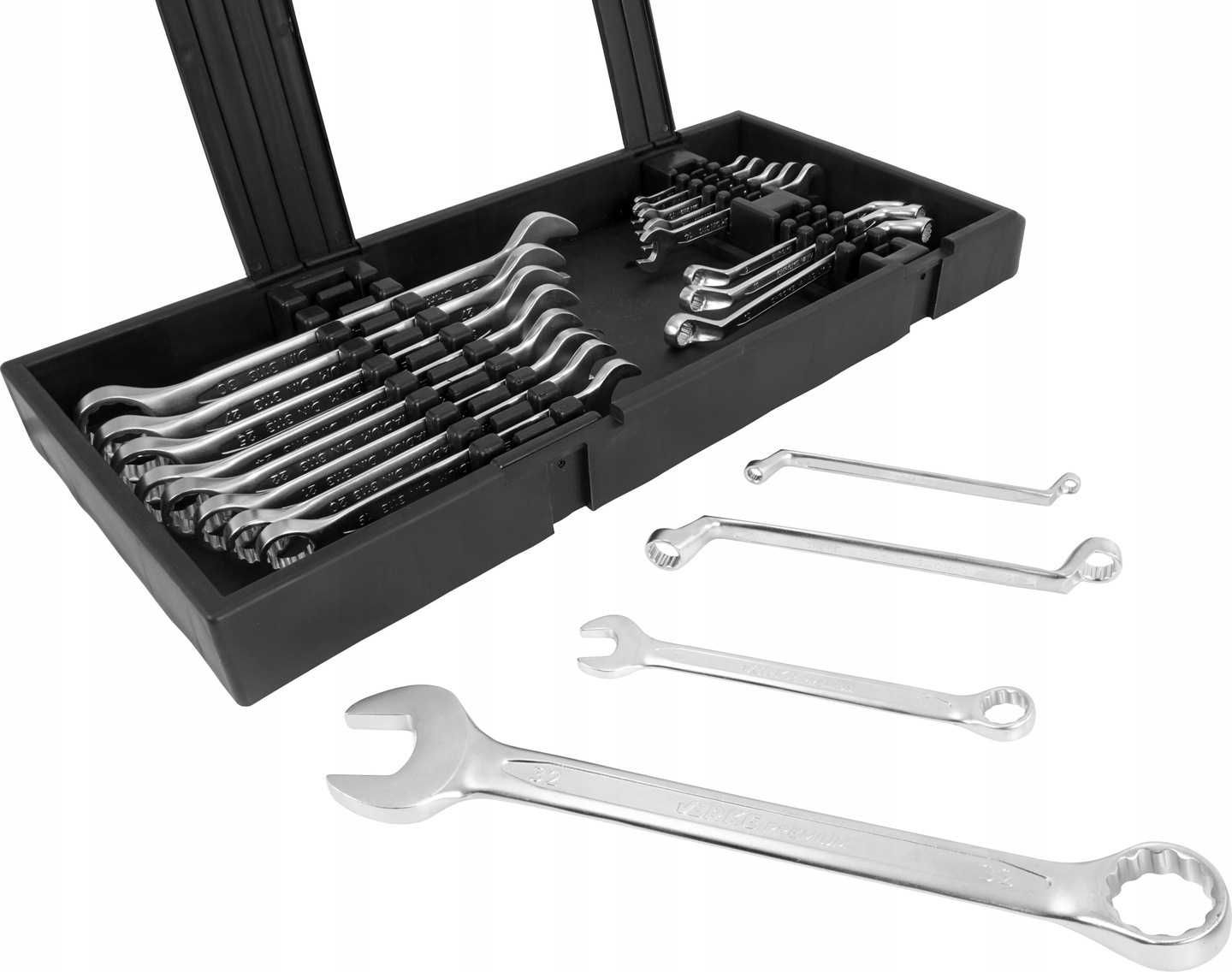 Set chei fixe 6-32mm, inelare cu cot 20piese (V35338)