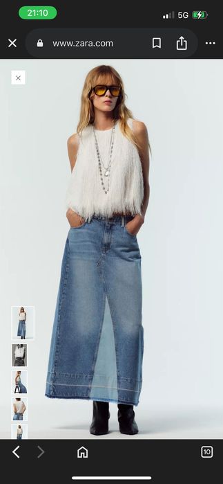 Zara топ екстравагантни топове с ресни