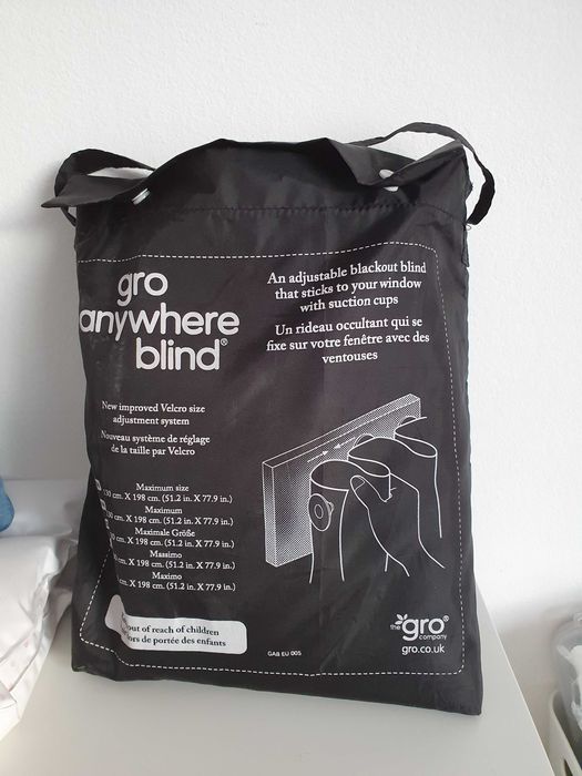 Затъмняваща преносима регулируема завеса,  Gro Anywhere Blind  за БЕБЕ
