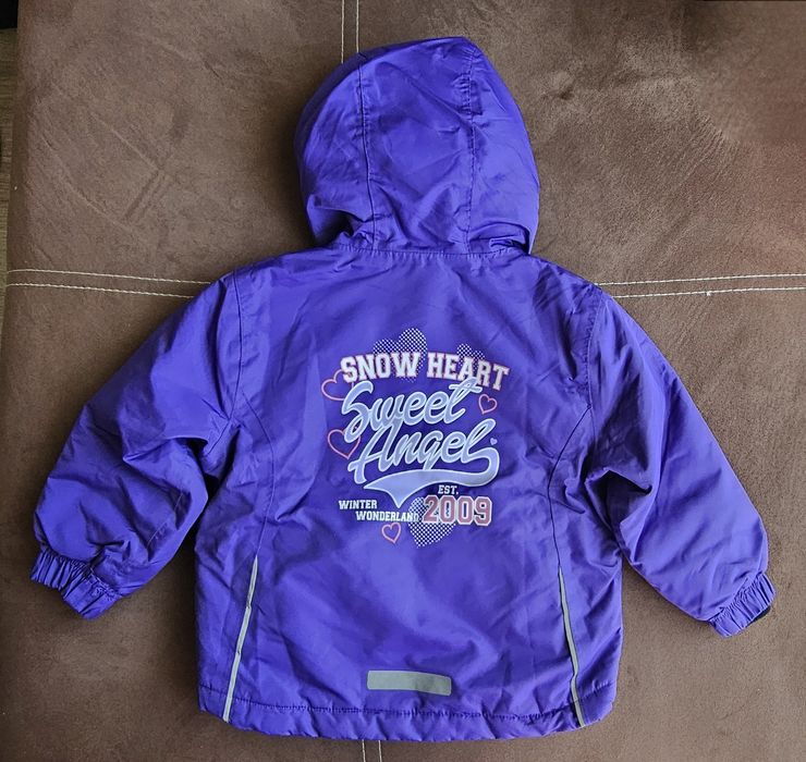 Детско зимно непромокаемо яке за момиче 86-92 см