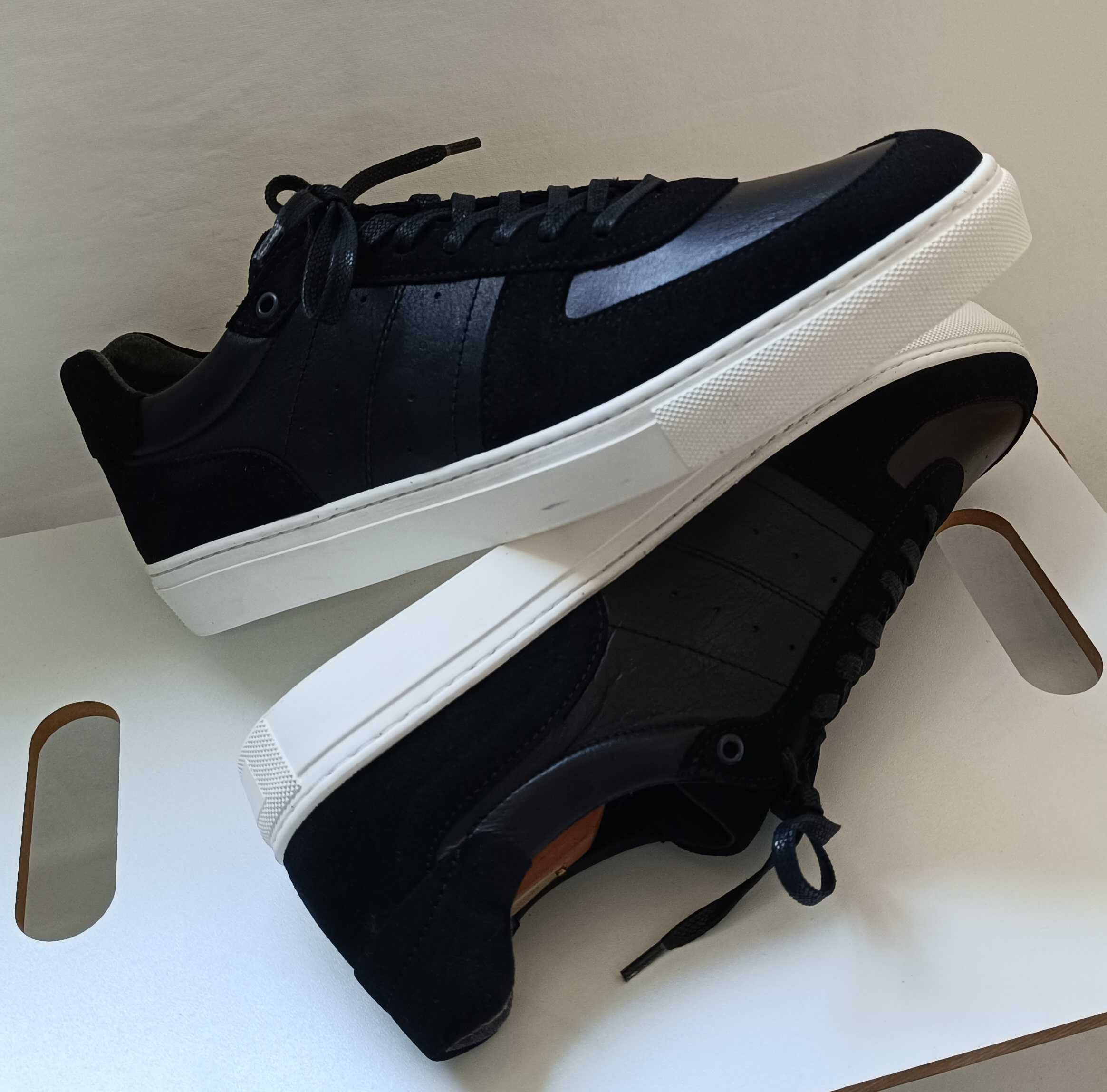 Pantofi sport casual 45 premium Tommy Hilfiger UMO NOI piele naturala