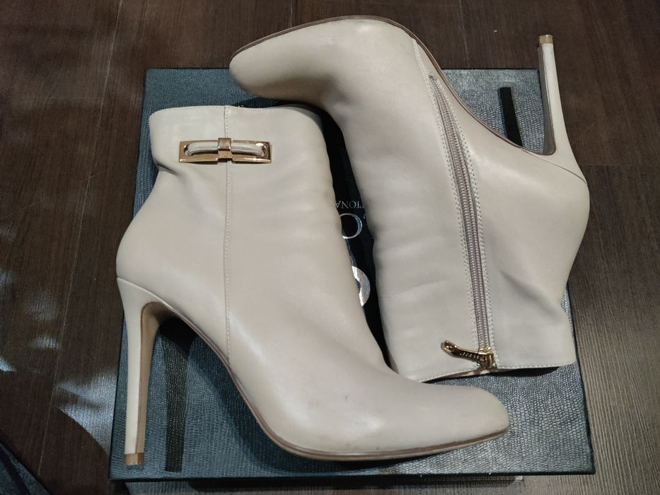 Ботильоны бежевые