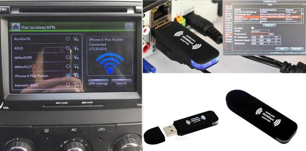 PC USB Wi-Fi TV Антена Видеонаблюдение NVR DVR GPS Навигация Автомобил