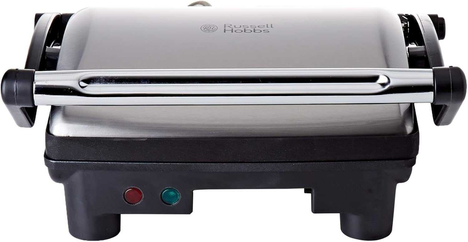 Електрическа скара грил Russell Hobbs, Отваряне до 180 градуса, 1800W