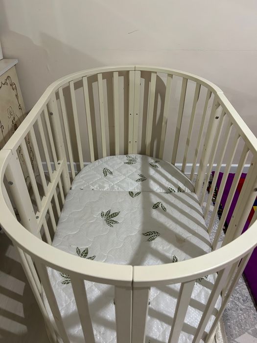 Манеж трансформер с матрасом цвет айвори