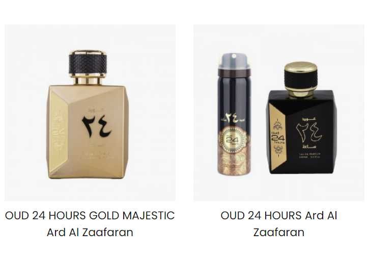 Set OUD 24 HOURS GOLD MAJESTIC Zaafaran UnisexParfumuri Arabesti Dubai