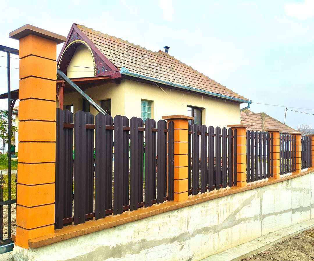 Garduri din sipca metalica si porti de diferite modele si dimensiuni