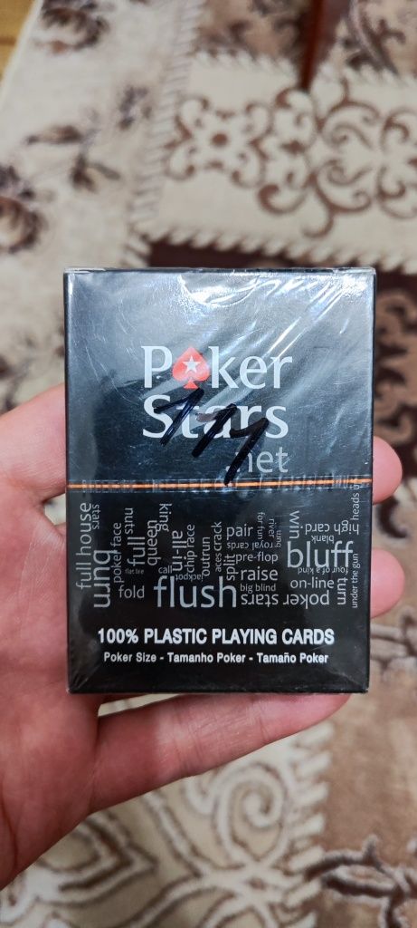 Карты 100% пластиковые Poker stars