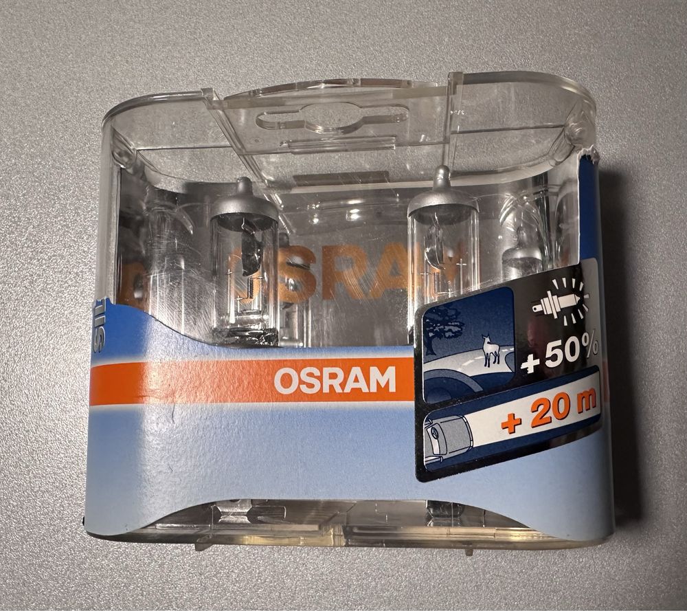 Set 2 becuri auto OSRAM H4 Silverstar, noi