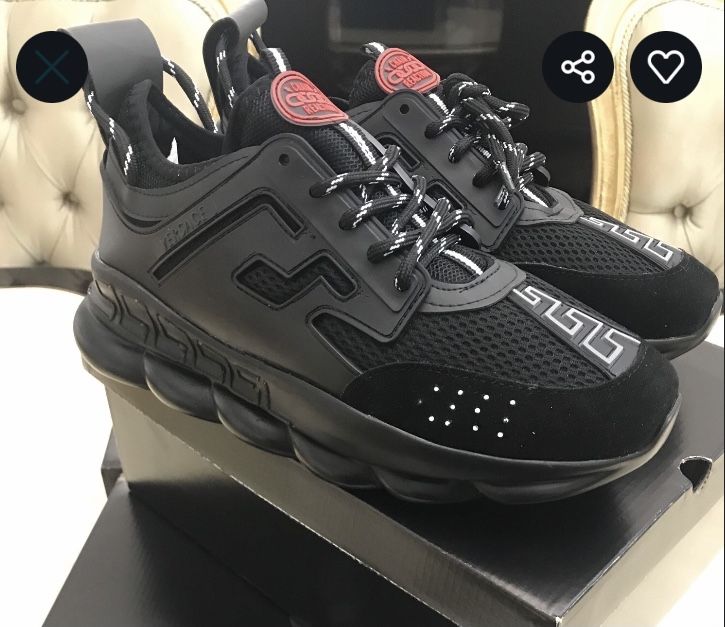 Adidasi Versace Chain blek nou