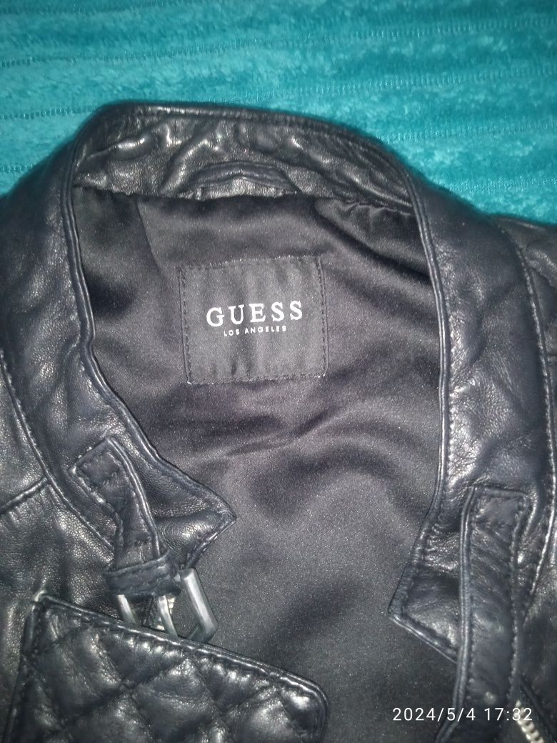 Продам брендовую кожаную куртку Guess