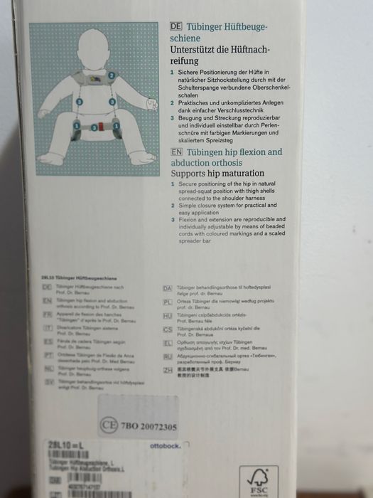 Orteza pentru luxatii de sold congenitale la copii