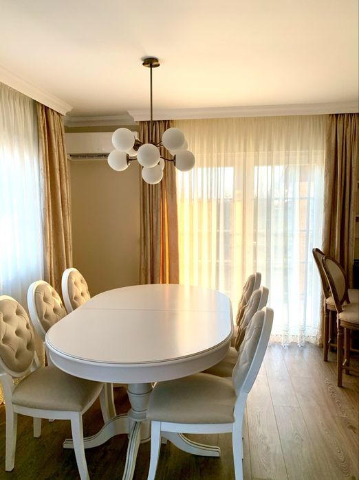 Vand masa extensibila colectia Jazz Mobexpert, lemn masiv de fag