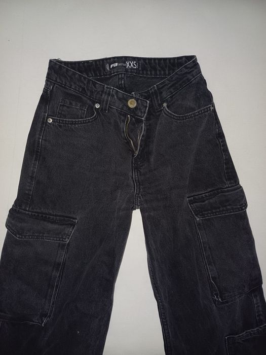 Дамски черни стилни дънки xxs