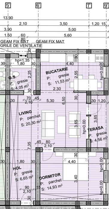 Apartament 2 camere 60 mp in bloc nou, loc de parcare inclus