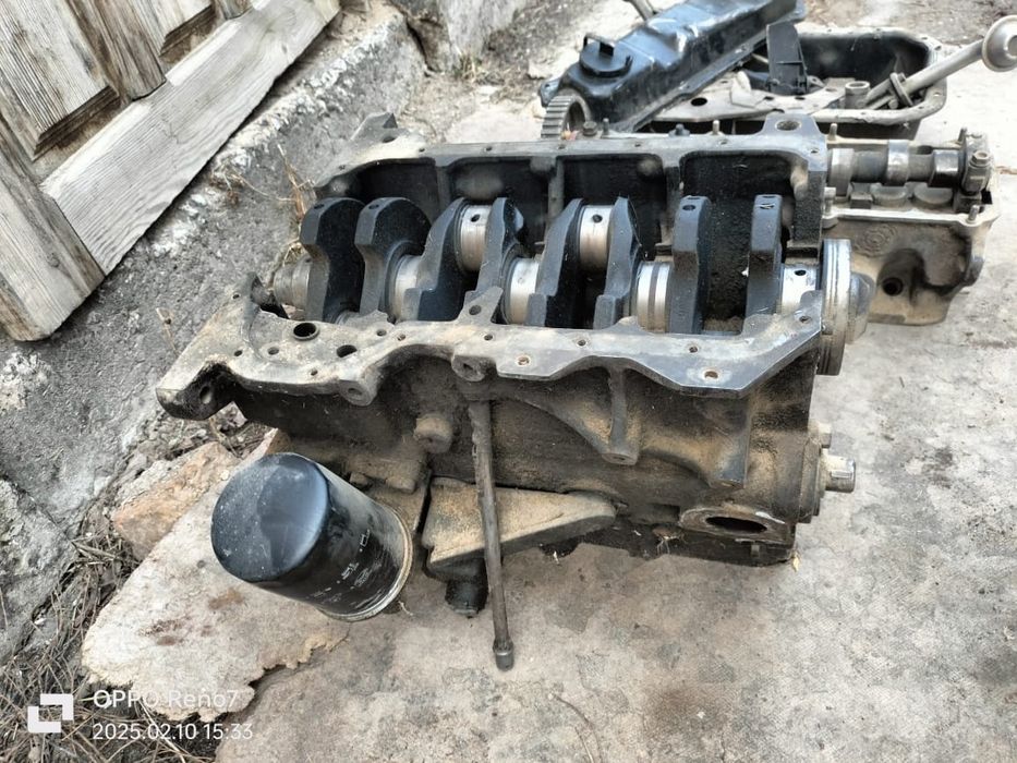 Блок цилиндра и вал