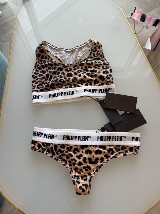 Бюстие филип плейн тигирово топ бельо бикини сутиен philipp plein