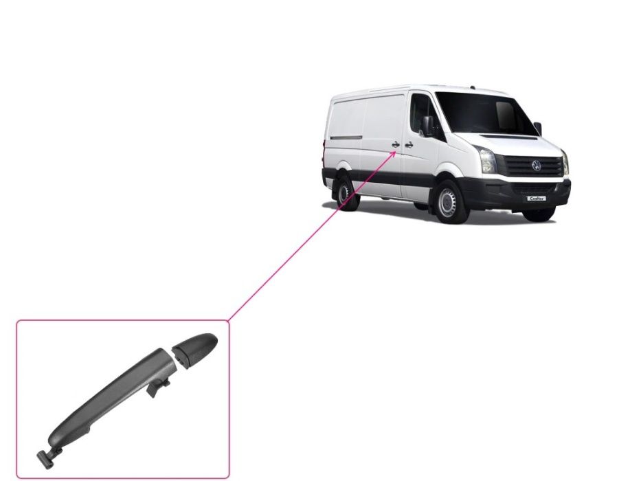 Външна дръжка плъзгаща врата Mercedes Sprinter VW Crafter / Мерцедес