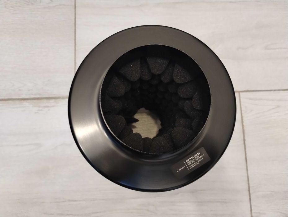Silencer ventilație AC Infinity 4" (100mm) - reduce zgomot cu 50%
