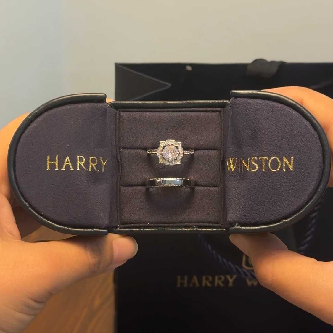 Парные кольца Harry Winston Belle | Harry Winston Belle juft uzuklari