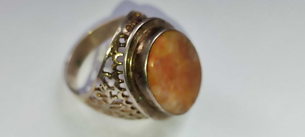 Кольцо серебряное с камнем АГАТ