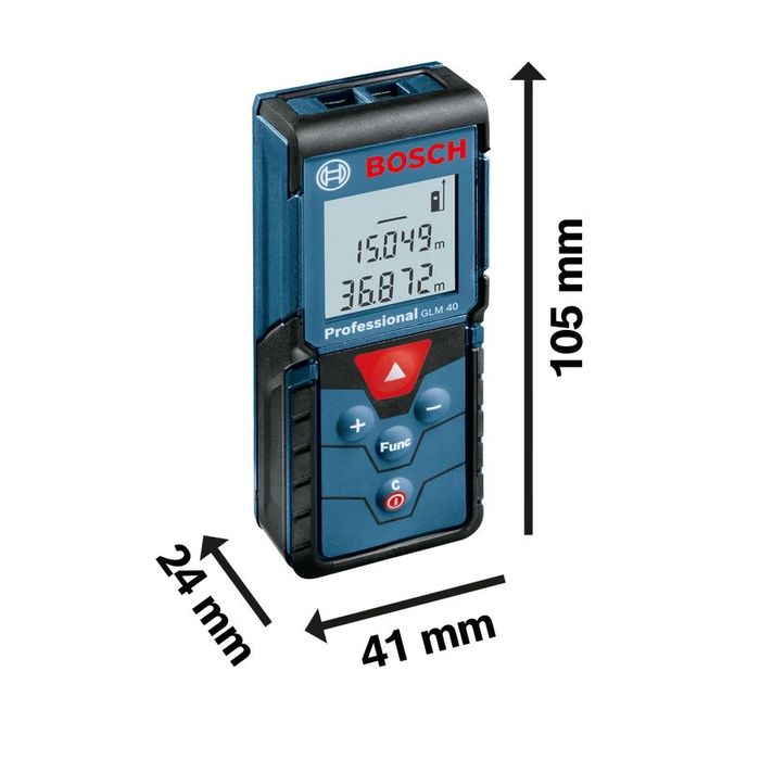 Telemetru laser Bosch Professional GLM 40, ± 1.5 mm precizie, sigilat