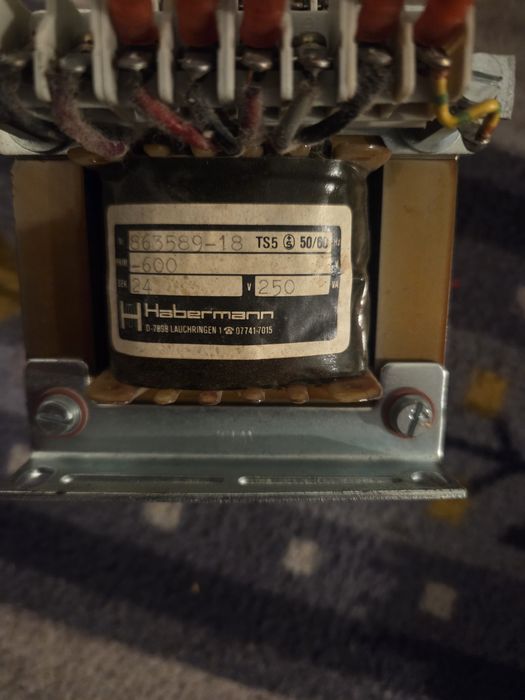 Transformator IMI Habermann 600V/24V 250VA model 863589-18 – impecabil
