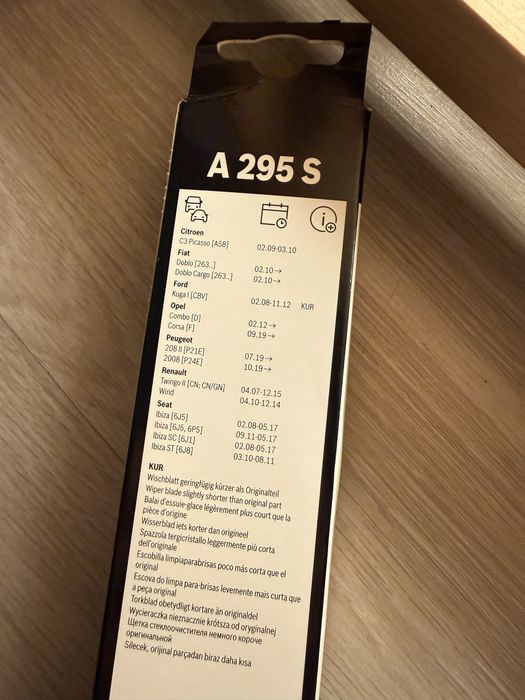 Set Stergatoare fata Bosch A 295 S Noi pt Peugeot, Seat, Fiat, Renault