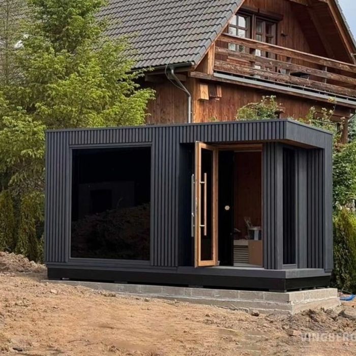 Готовые бани мобильные