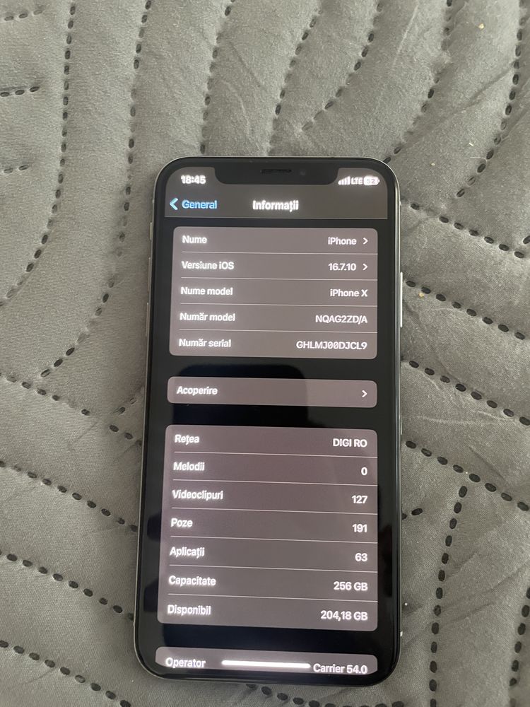 Vand iphone x inpecabil