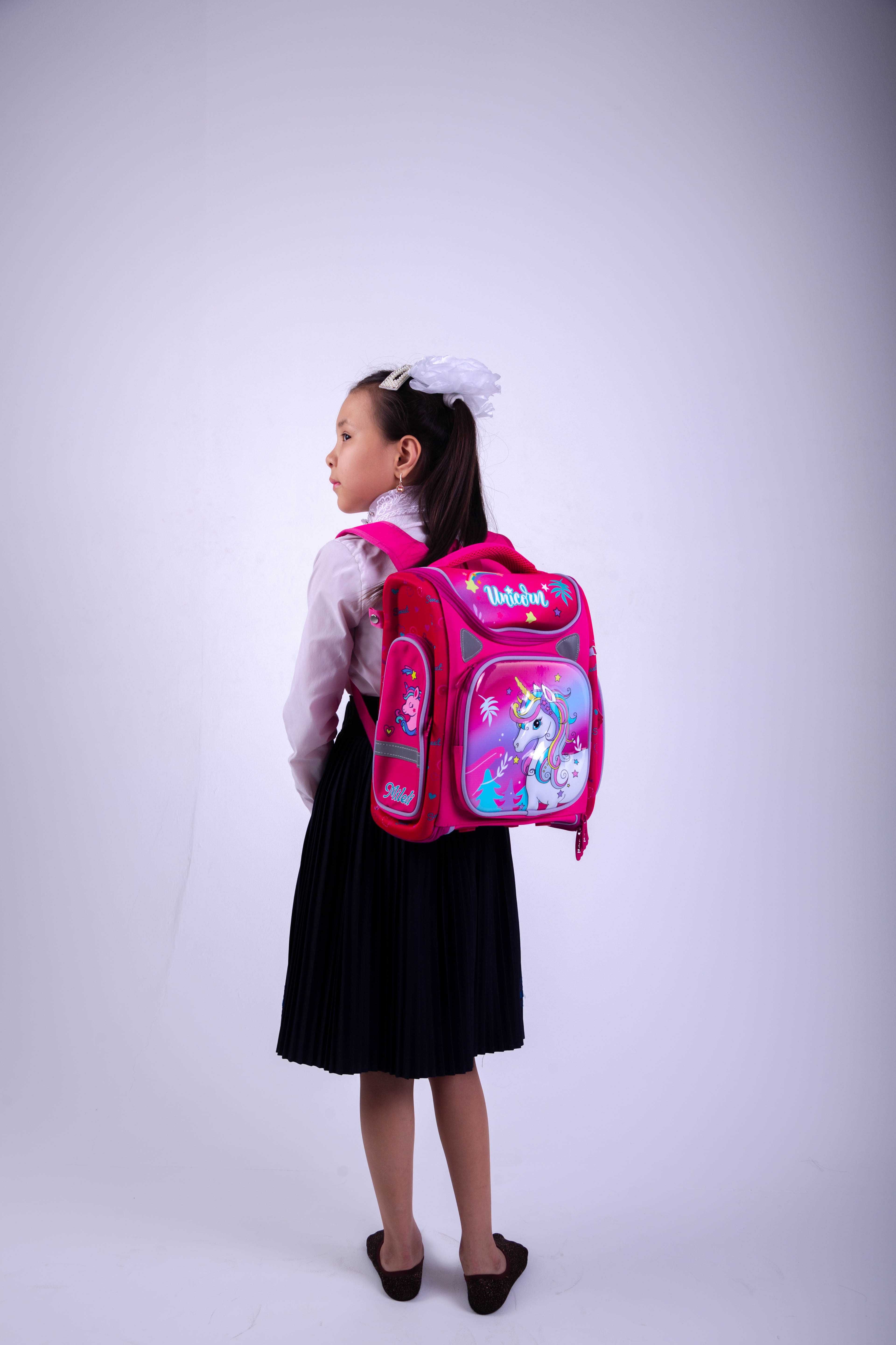 Школьный рюкзак трансформер на молниях, с 3д изображением для девочек