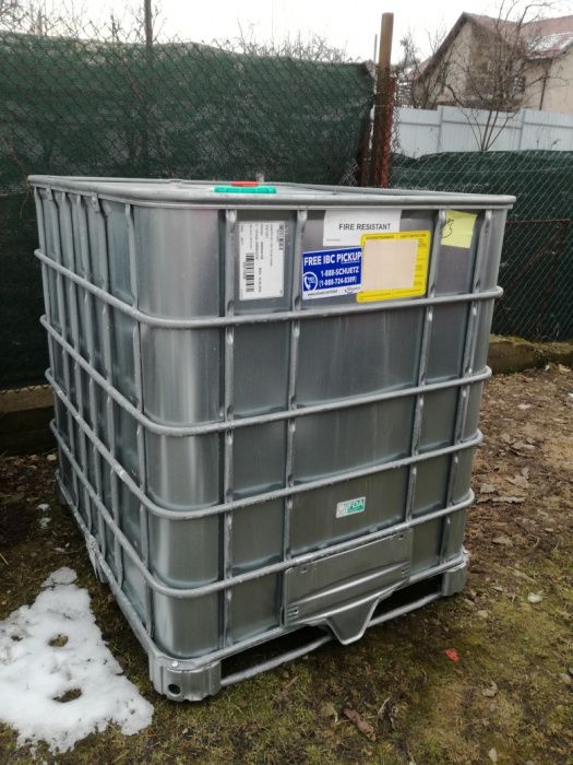 Rezervor butoi recipient cub bazin plastic ibc 600 1000l fosă septică