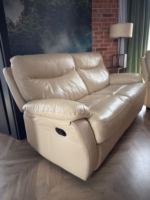 Canapea / Recliner 2 locuri piele naturala ideala gaming / filme