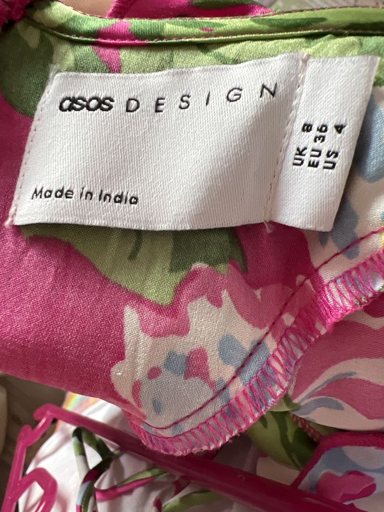 Сатенена рокля ASOS
