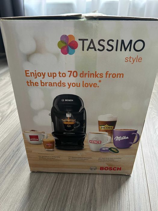 Espressor cu capsule Bosch Tassimo TAS1102 negru, 1400W, NOU in cutie