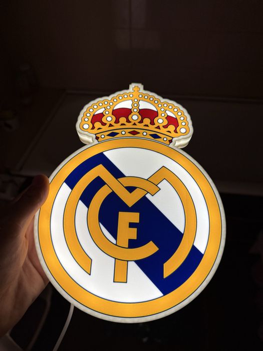 Lampa Led/Lightbox Real Madrid/Barcelona/Chelsea/Inter/AcMilan/FCSB