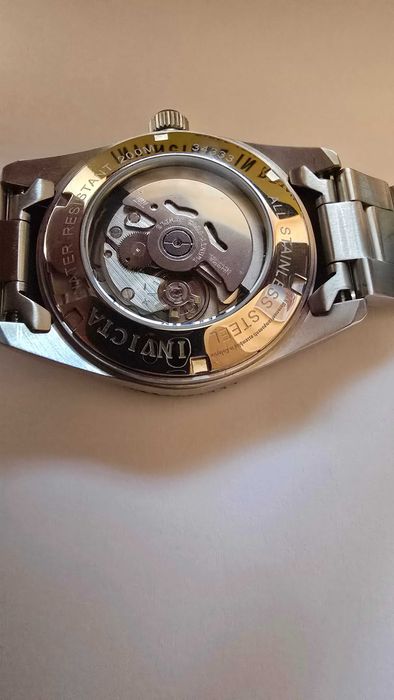 Vand Invicta, Ceas automatic de otel inoxidabil  Negru, Albastru royal