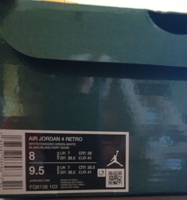 Air Jordan Retro 4 Oxidized Green