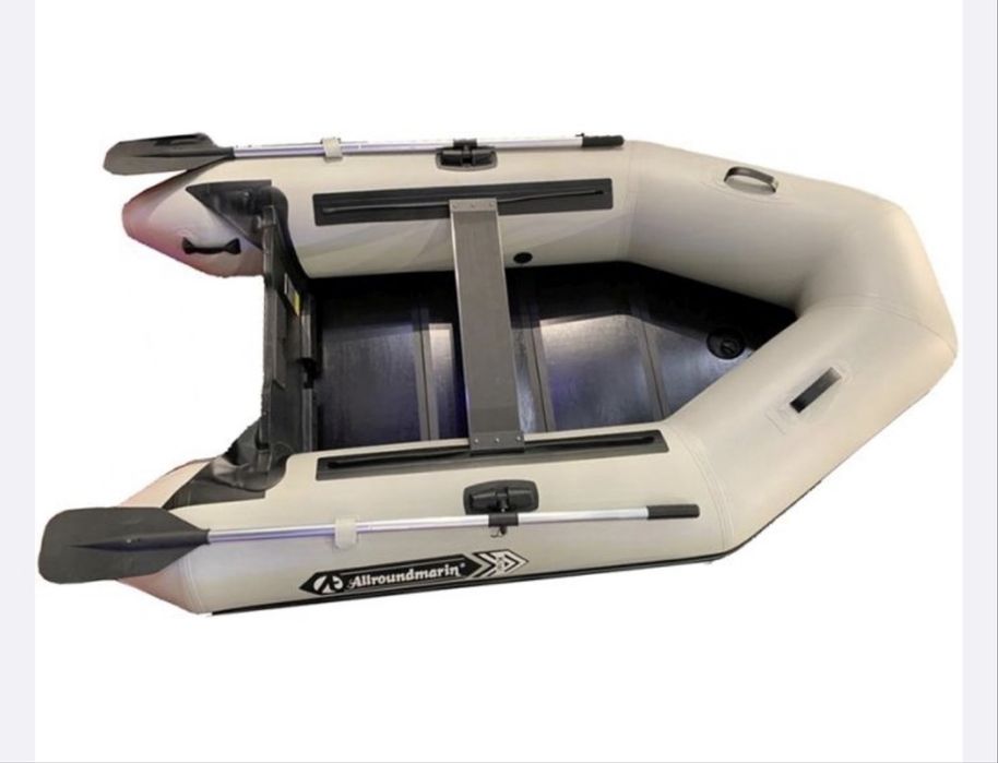 Barca pneumatica Allroundmarin kiwi 260cm alba