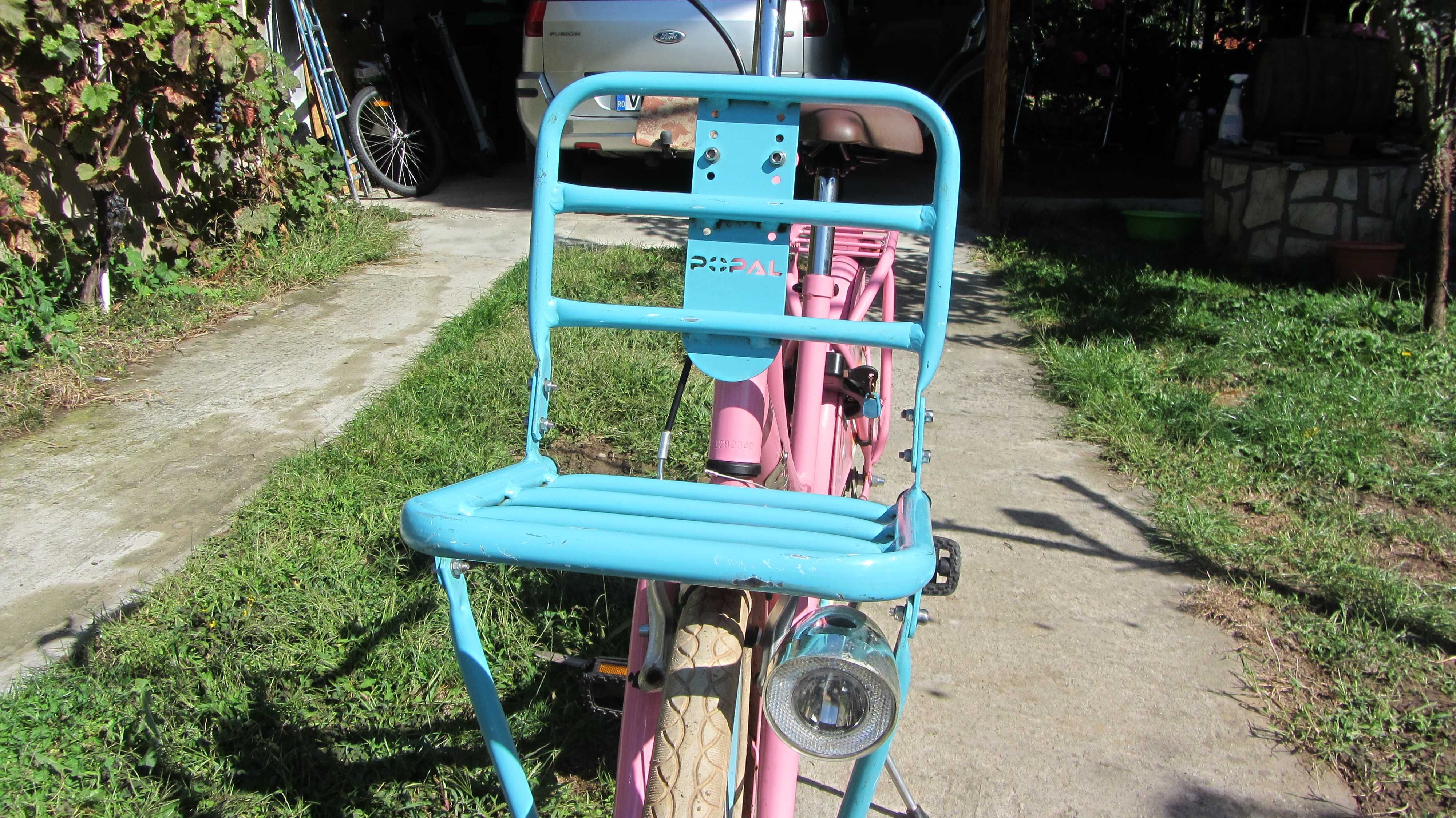 Cea mai frumoasa bicicleta roz,alba totul original perfect functionala