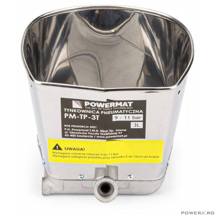 Pistol pneumatic pentru tencuit, capacitate 3 litri, 4 duze de 19 mm,