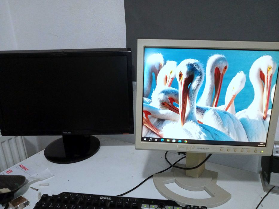 Vonitor Dell 17" si AOC 19" VGA si DVI, audio si USB