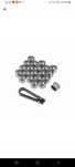 Set 20 capace prezoane, pe 17 mm plus cheie de scos capacele, gri