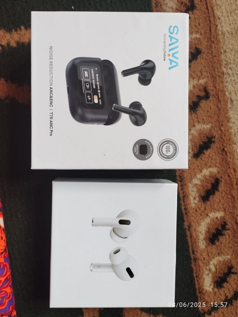 Saiya T70 ANC Pro va Airpods pro sotiladi
