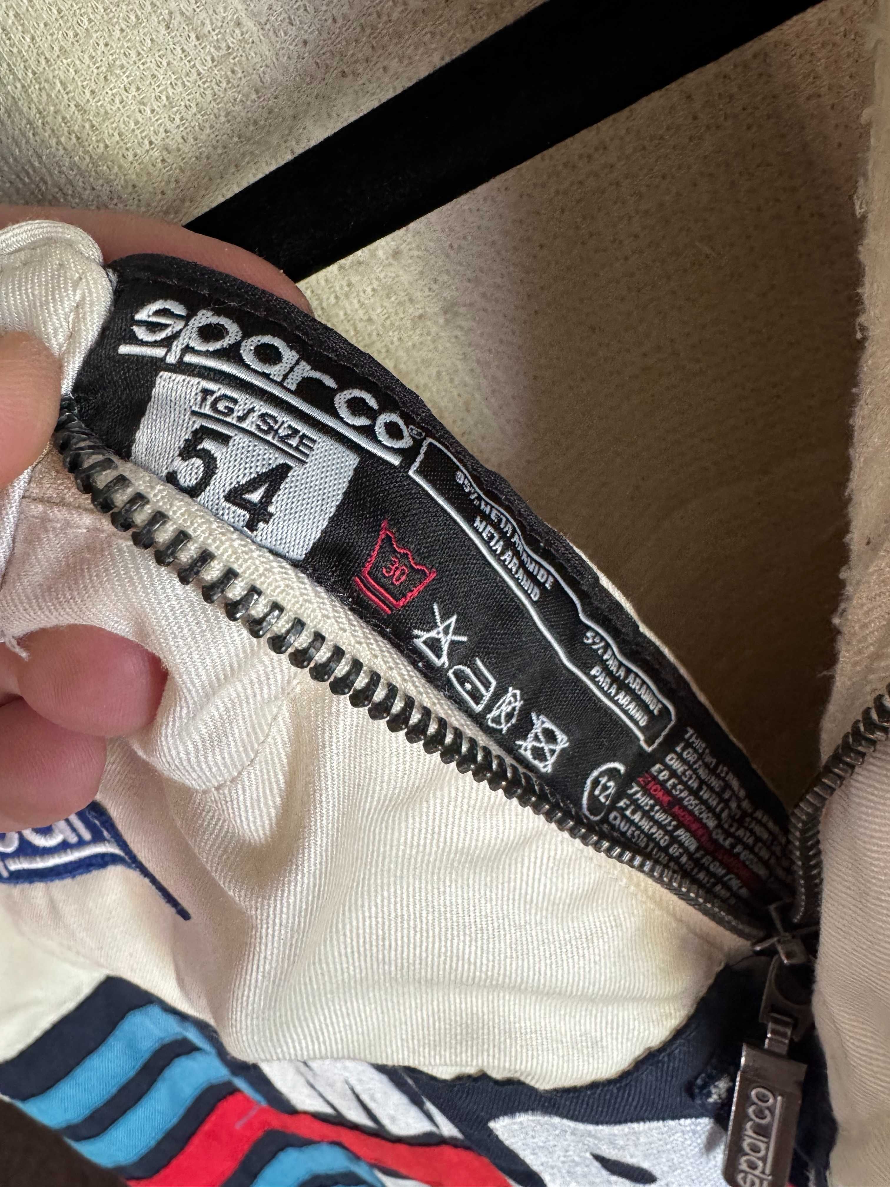 Съзтезателен гащеризон FIA Sparco Martini Racing COMPETITION R567 бял